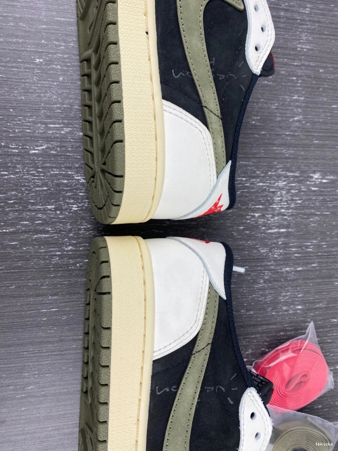 Rep TB WMNS Olive 1 Low Air DZ4137-106 x Travis OG Jordan Scott 0808